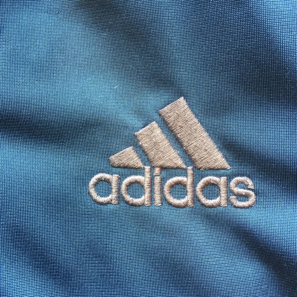 Adidas blue and gray zip track jacket - Picture 5 of 5